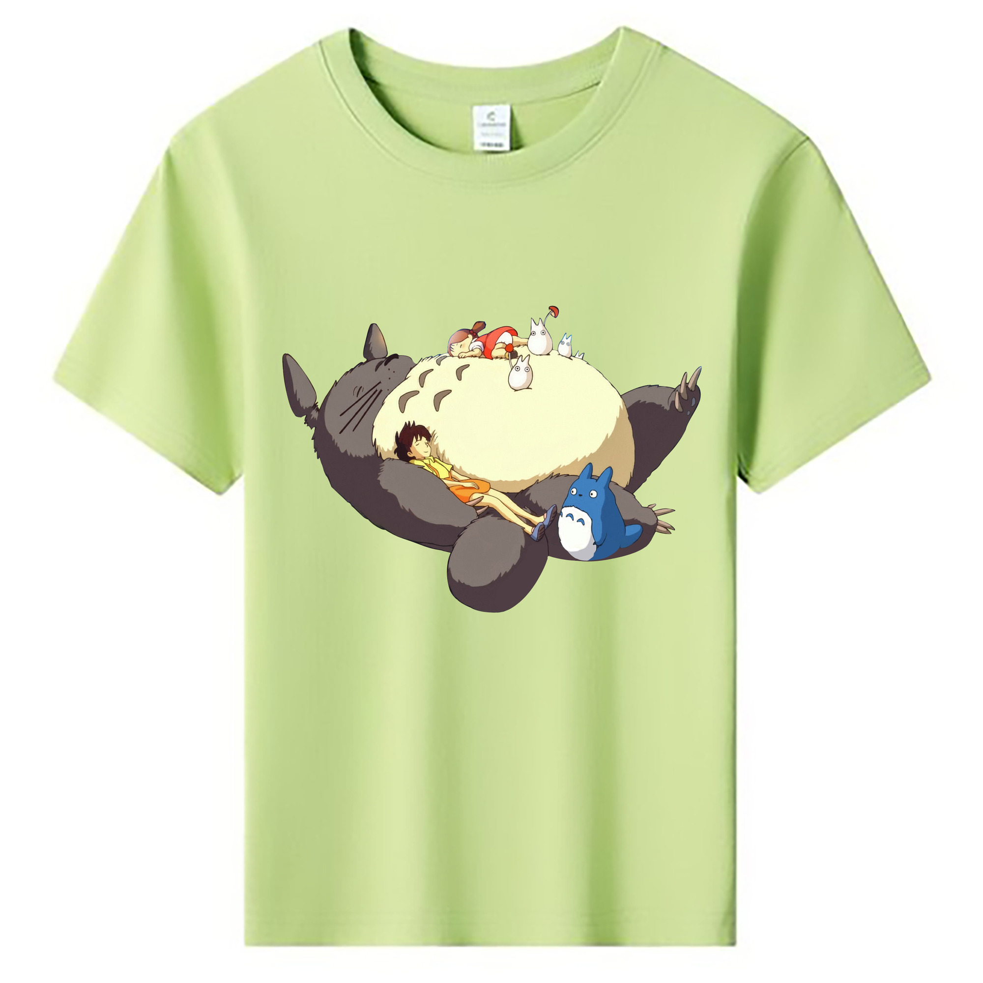 （画像用） となりのトトロ 草壁メイ 草壁サツキ My Neighbor Totoro Satsuki Kusakabe Mei Kusakabe 綿100％キッズTシャツ（フロントプリント）